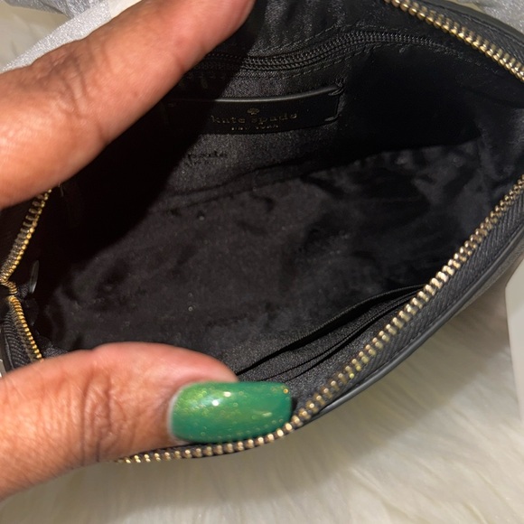 Kate Spade New York Tinsel Small Dome Crossbody in Black Glitter, Black - Picture 14 of 14